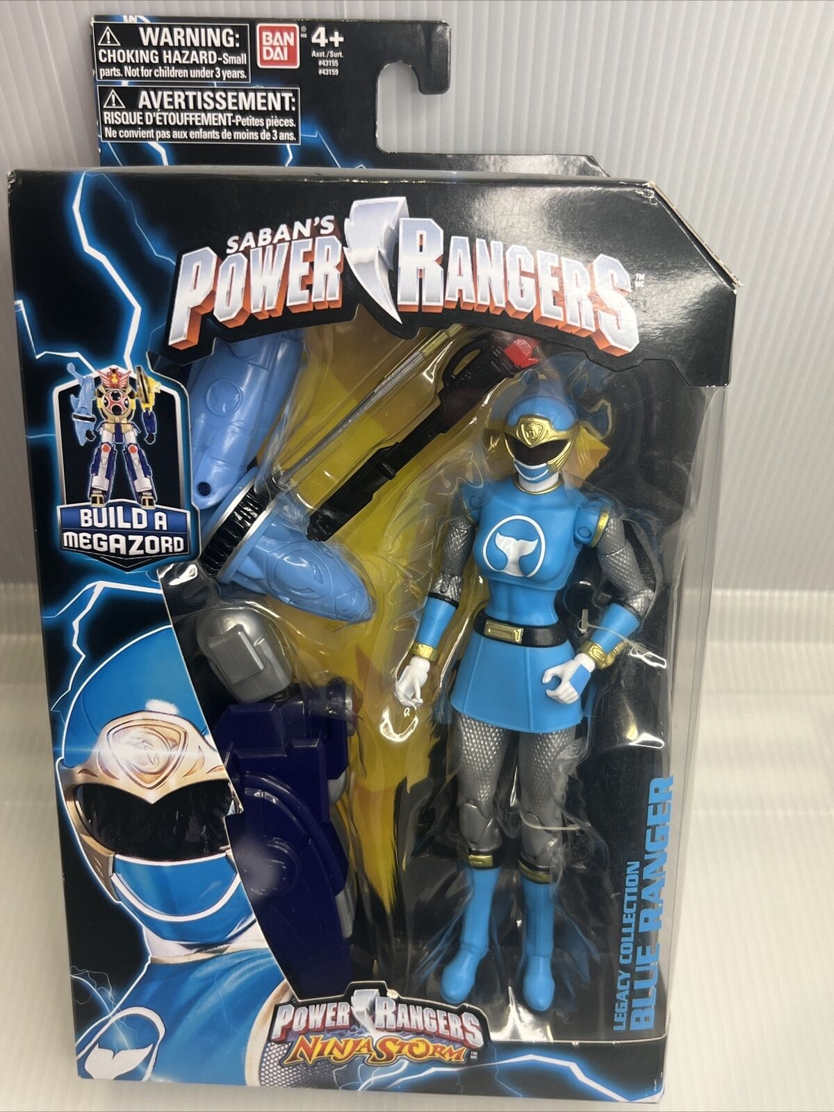 Power Rangers Ninja Storm Legacy Build A Megazord Blue Ranger Action Figure [NS]