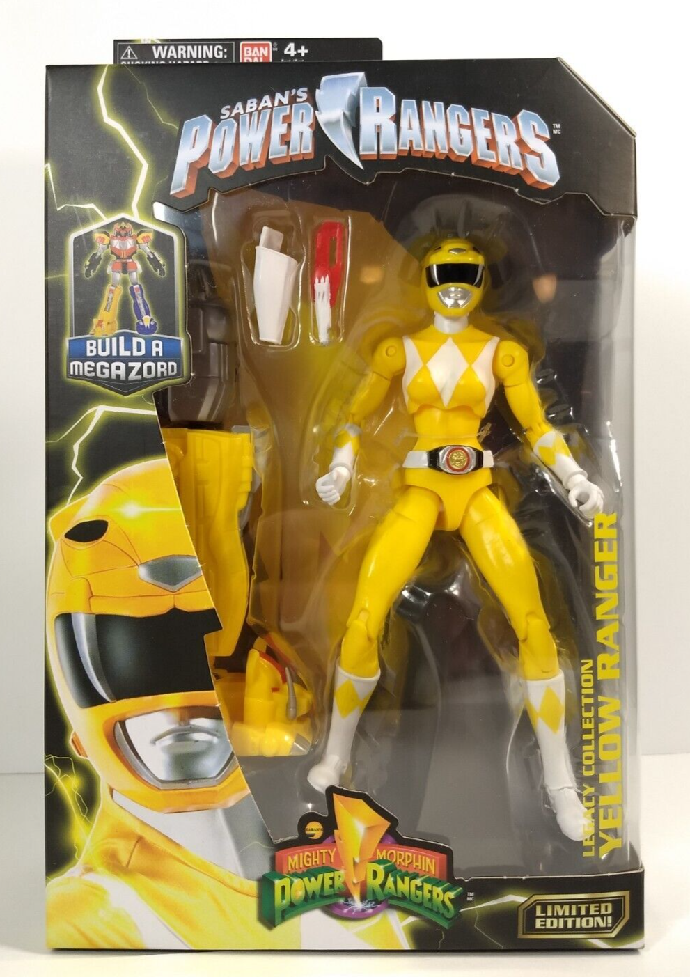 Power Rangers Legacy ‑ Mighty Morphin Ranger Legacy Figure, 6.5" Yellow