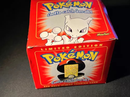 Burger King Gold Plated Pokemon Card - Mewtwo