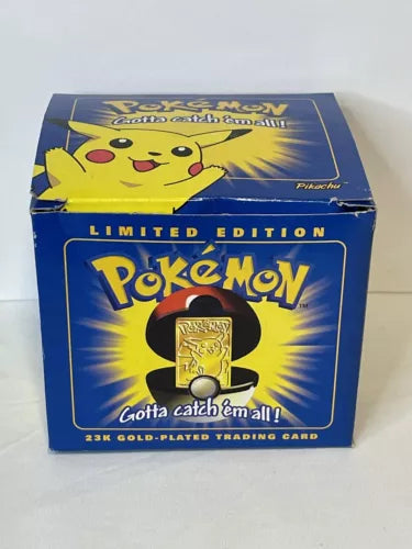 Burger King Gold Plated Pokemon Card - Pikachu