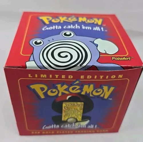 Burger King Gold Plated Pokemon Card - Poliwhirl