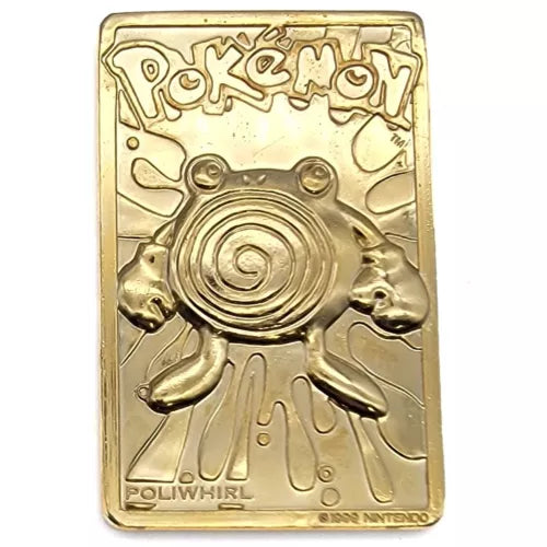 Burger King Gold Plated Pokemon Card - Poliwhirl