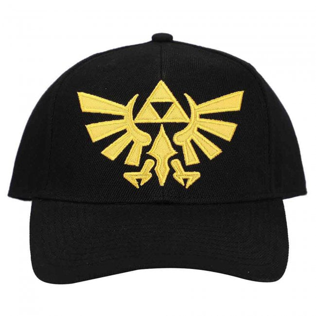 Zelda Hyrule Crest Embroidered Pre-Curved Bill Snapback Hat