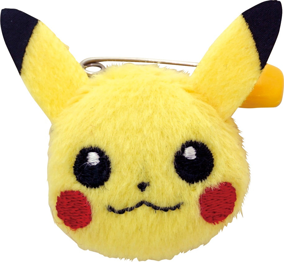 Pokemon: Plush Toy Face Badge Pikachu