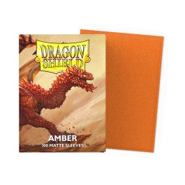 Dragon Shield Sleeves: Standard Matte - Amber 100CT - VGMX