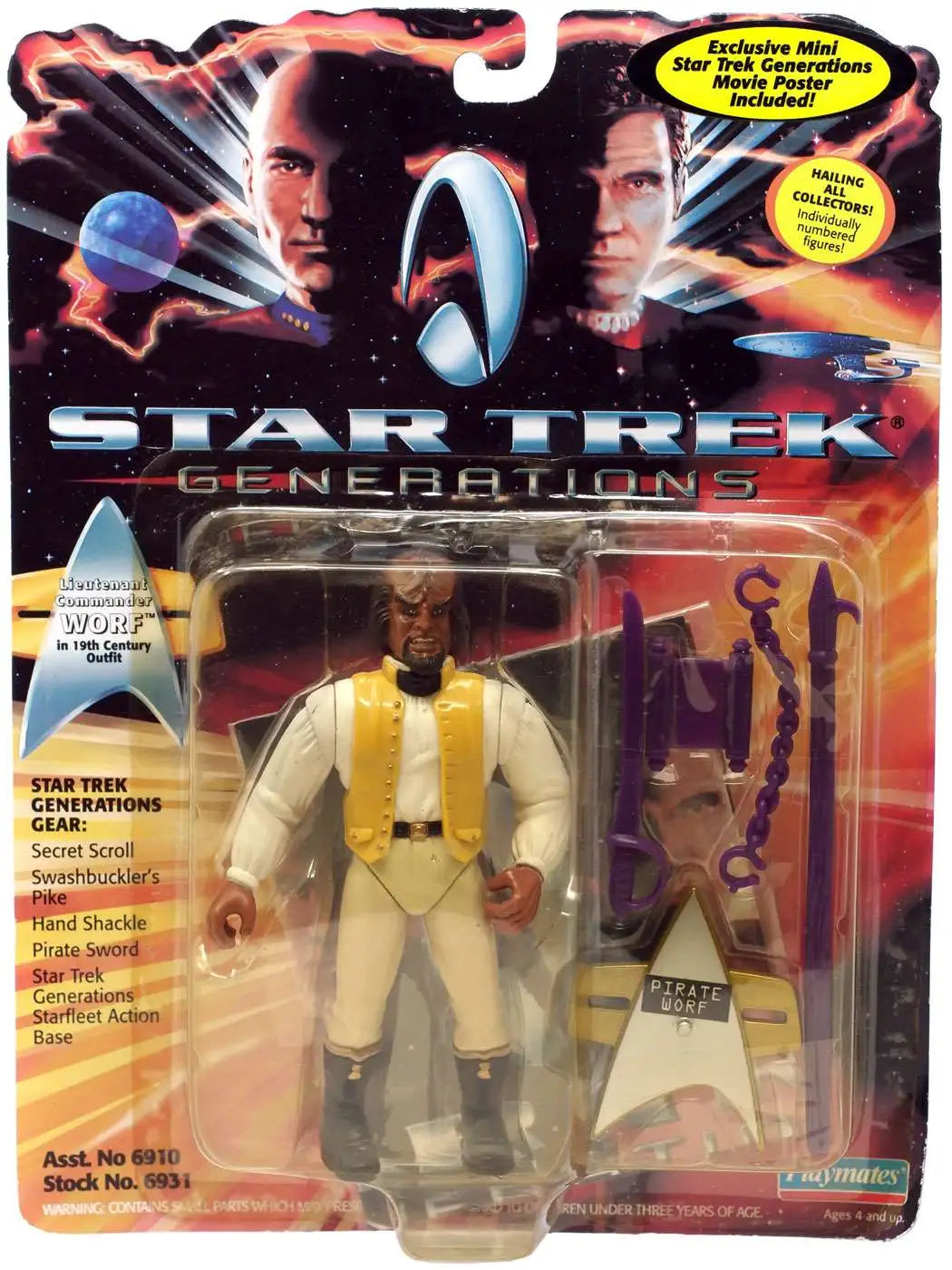Star Trek: Generations| Lieutenant Commander Worf Action Figure
