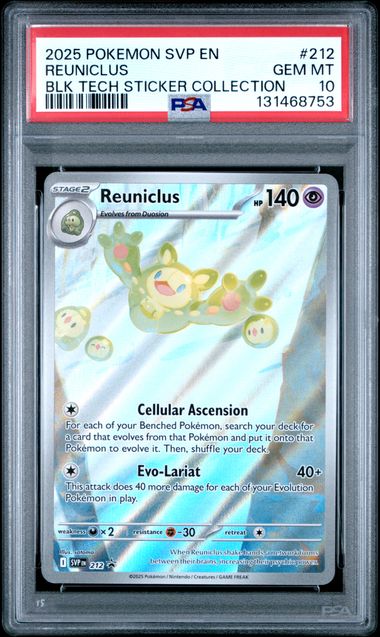 Pokemon: Reuniclus - 212 - Black Star Promos - PSA 10