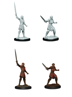 Critical Role Unpainted Miniatures Human Dwendalian Empire Fighter Female - VGMX