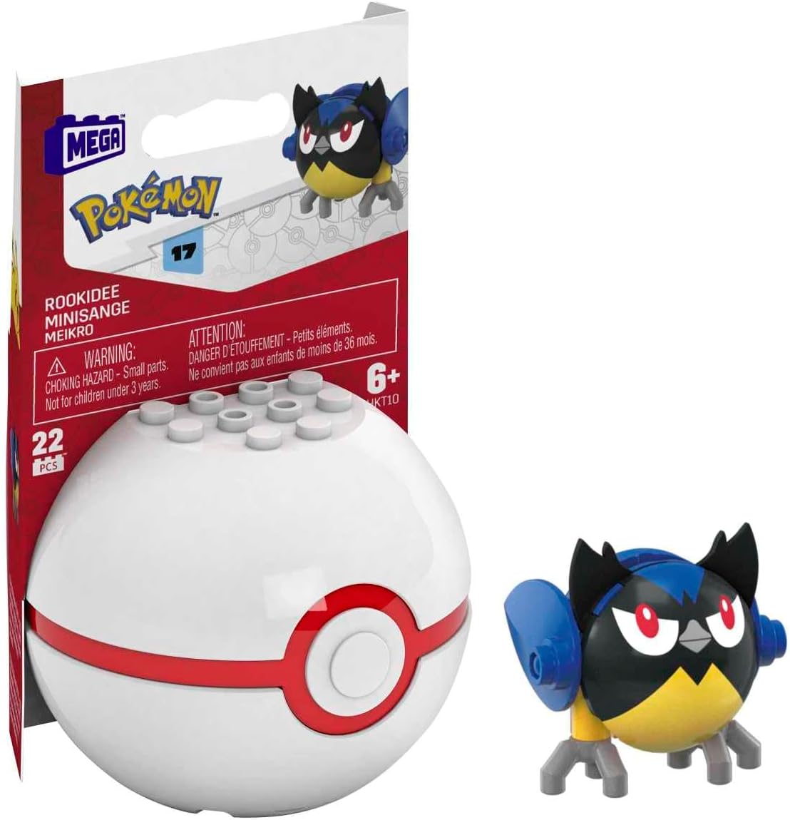 Mega Construx Pokemon Rookidee Building Set with Premier Ball - VGMX