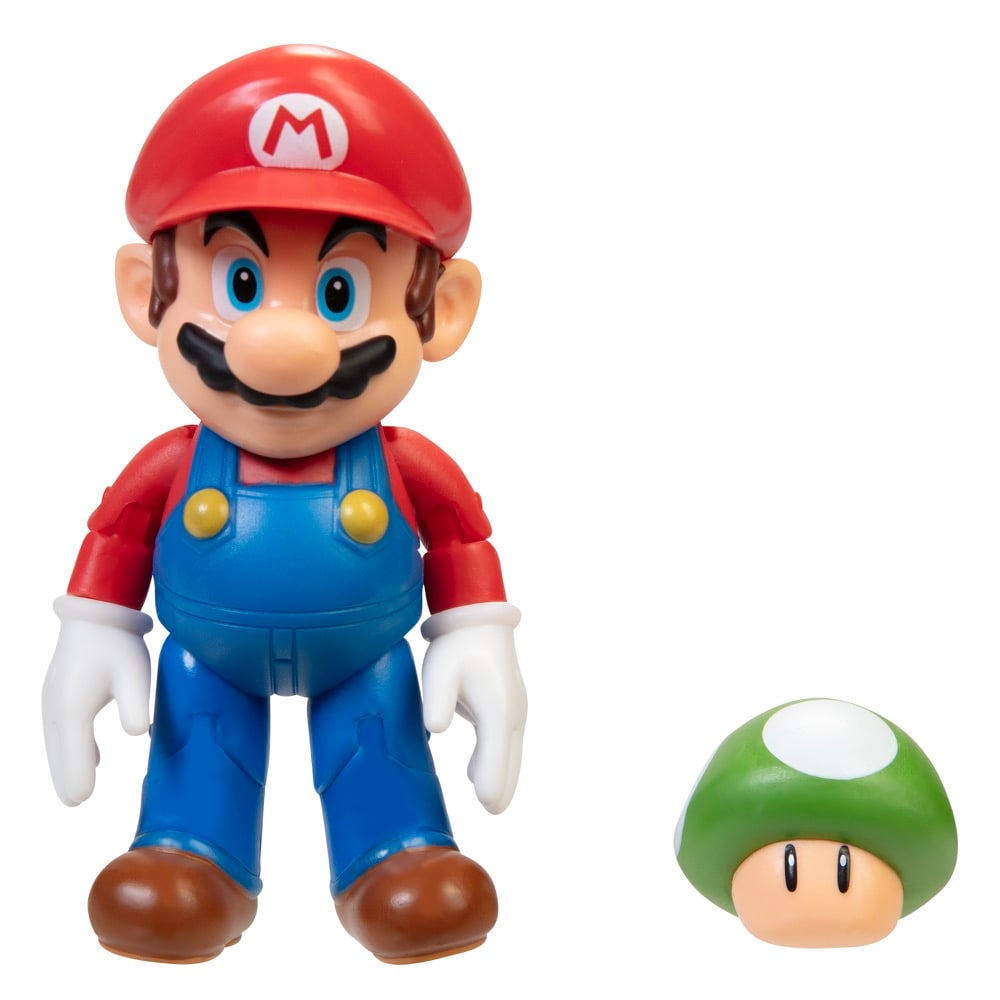 Nintendo Super Mario with 1-Up Mushroom Figure - VGMX