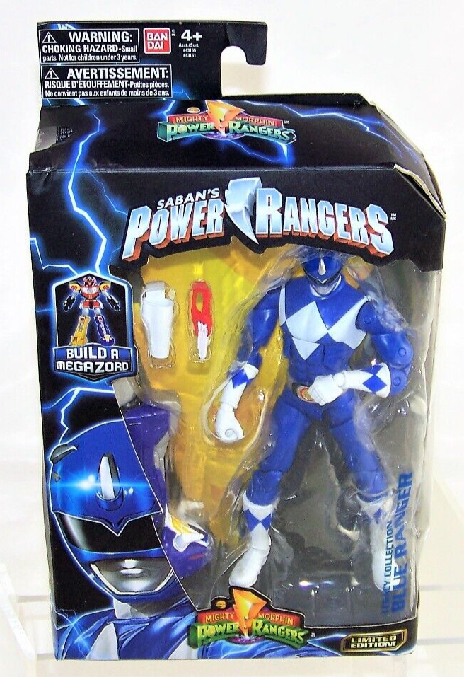 Power Rangers Mighty Morphin Legacy Build A Megazord Blue Ranger Action Figure - VGMX