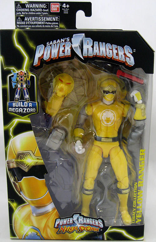 Power Rangers Ninja Storm Legacy Build A Megazord Yellow Ranger Action Figure - VGMX
