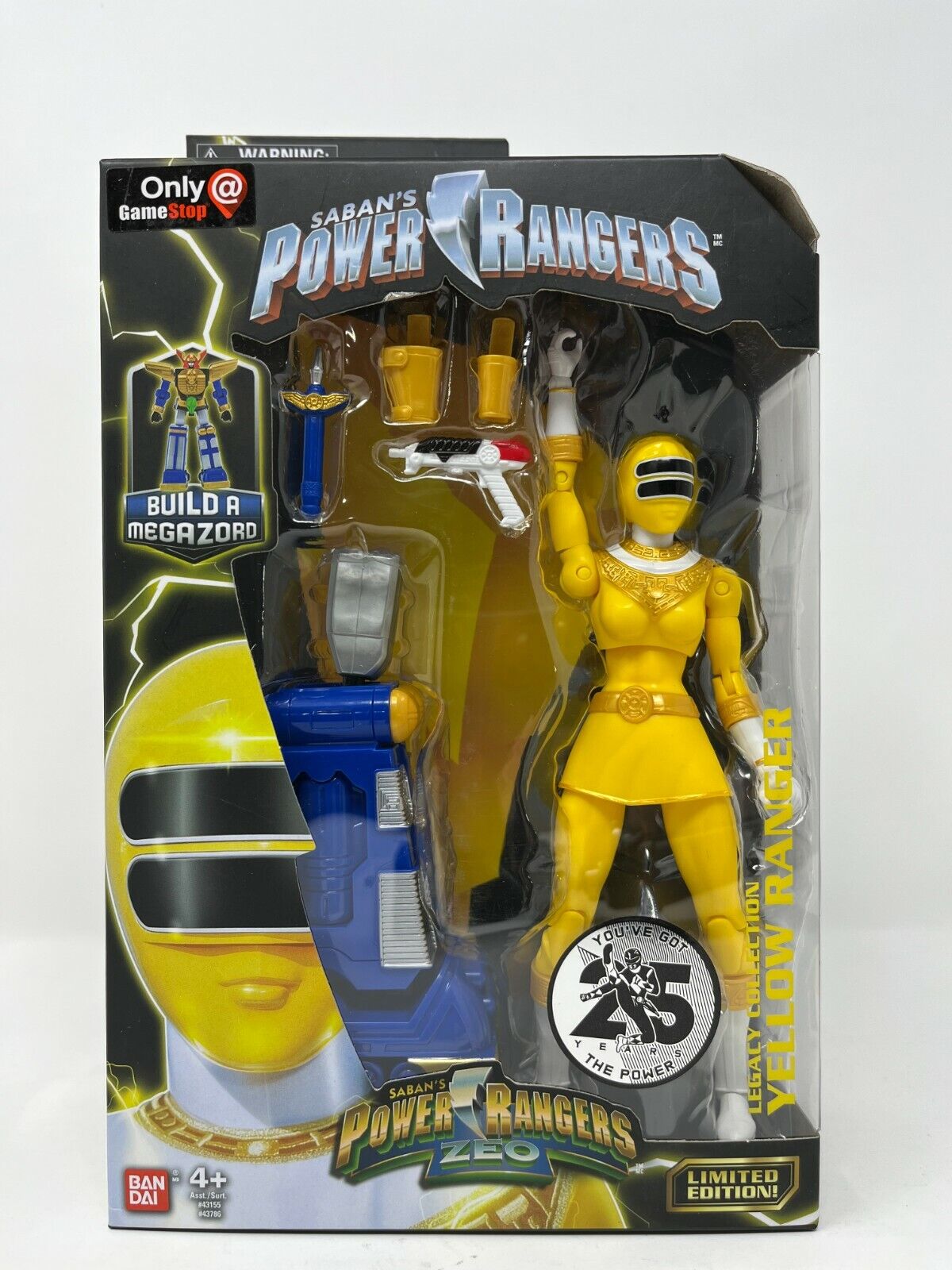 Power Rangers ZEO Legacy Build A Megazord Yellow Ranger Exclusive Action Figure [ZEO] - VGMX