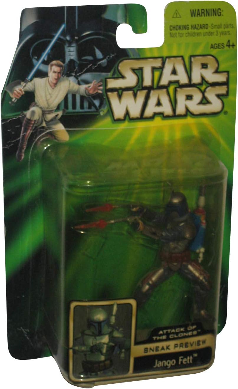 Star Wars Attack of the Clones Jango Fett Action Figure - VGMX