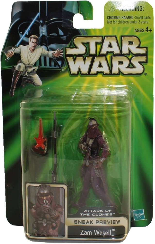 Star Wars Attack of the Clones Zam Wesell Action Figure - VGMX