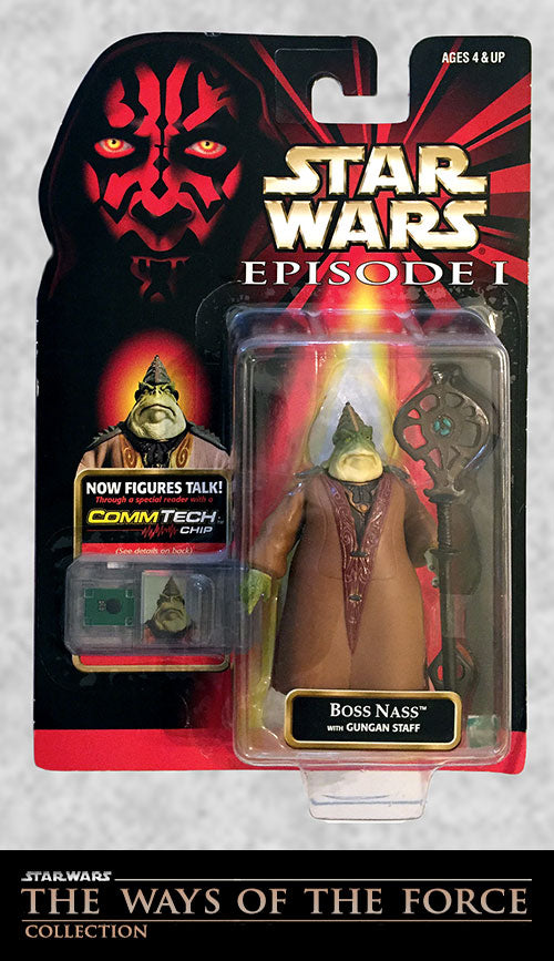 Star Wars Episode 1 Boss Nass with Gungan Staff Action Figure - VGMX