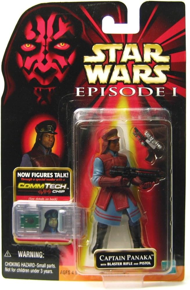 Star Wars Episode 1 Captain Panaka w/Blaster Rifle and Pistol Action Figure - VGMX