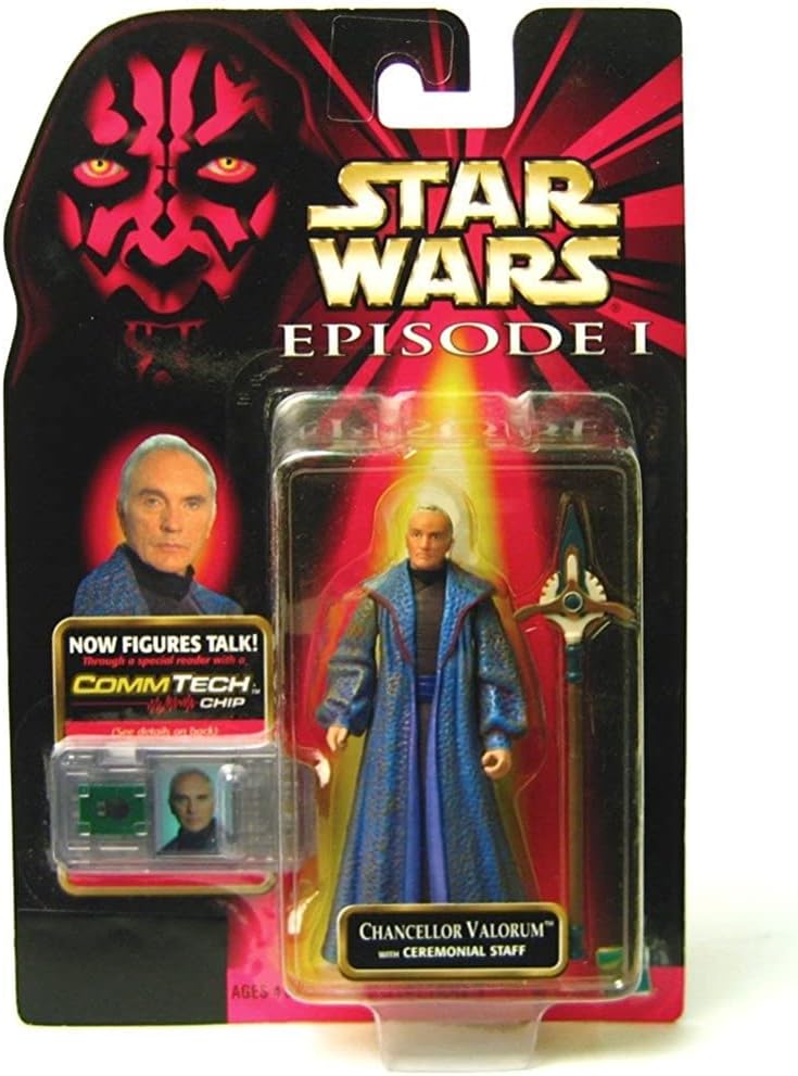 Star Wars Episode I Chancellor Valgrum with Ceremonial Staff Action Figure - VGMX