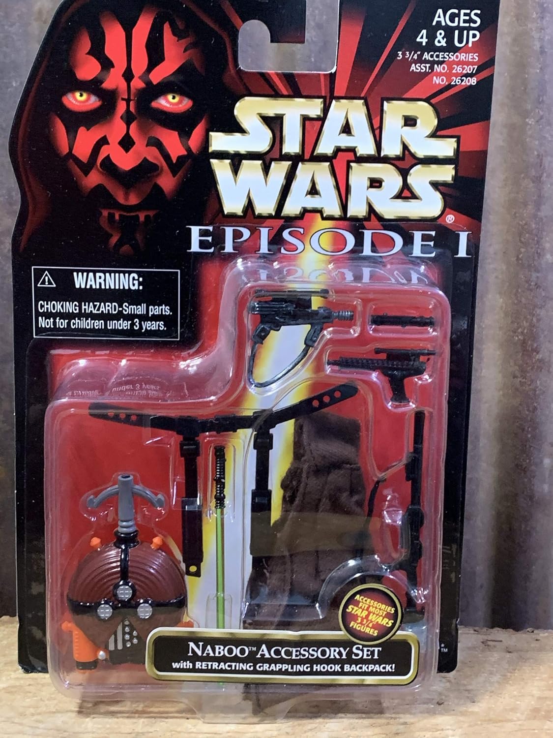 Star Wars Episode I Naboo Accessory Set with Retracting Grappling Hook Backpack - VGMX