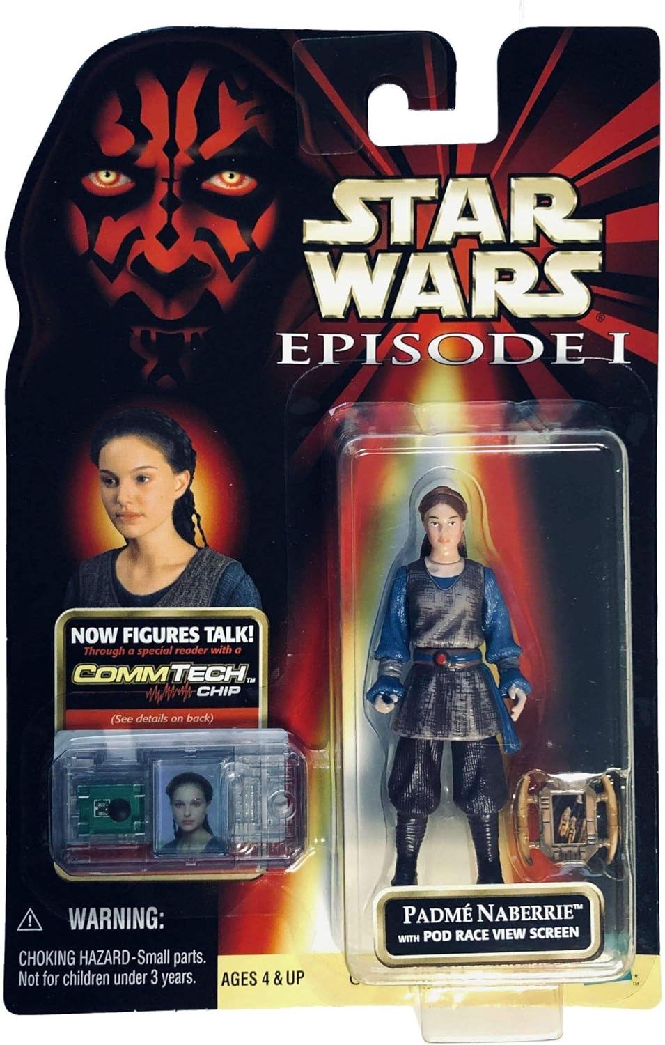 Star Wars Episode I Padme Naberrie with POD Race View Screen Action Figure - VGMX