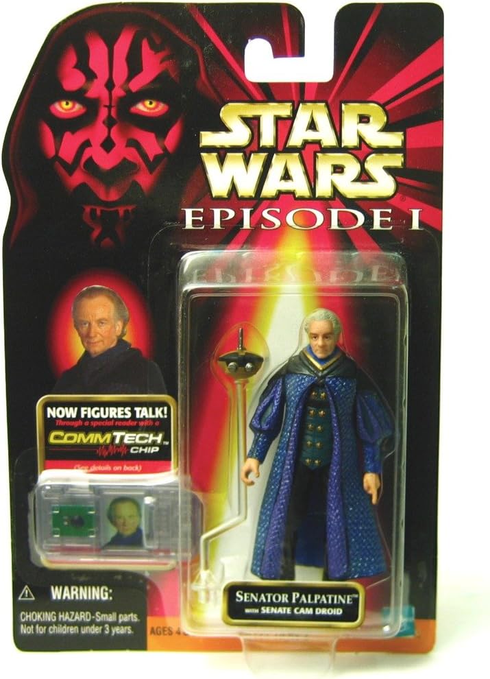Star Wars Episode I: Senator Palpatine with Senate Cam Droid Action Figure - VGMX