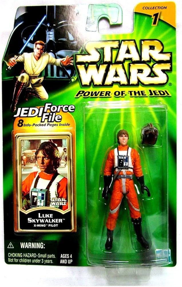 Star Wars Power of the Jedi Luke Skywalker X-Wing Pilot Action Figure - VGMX