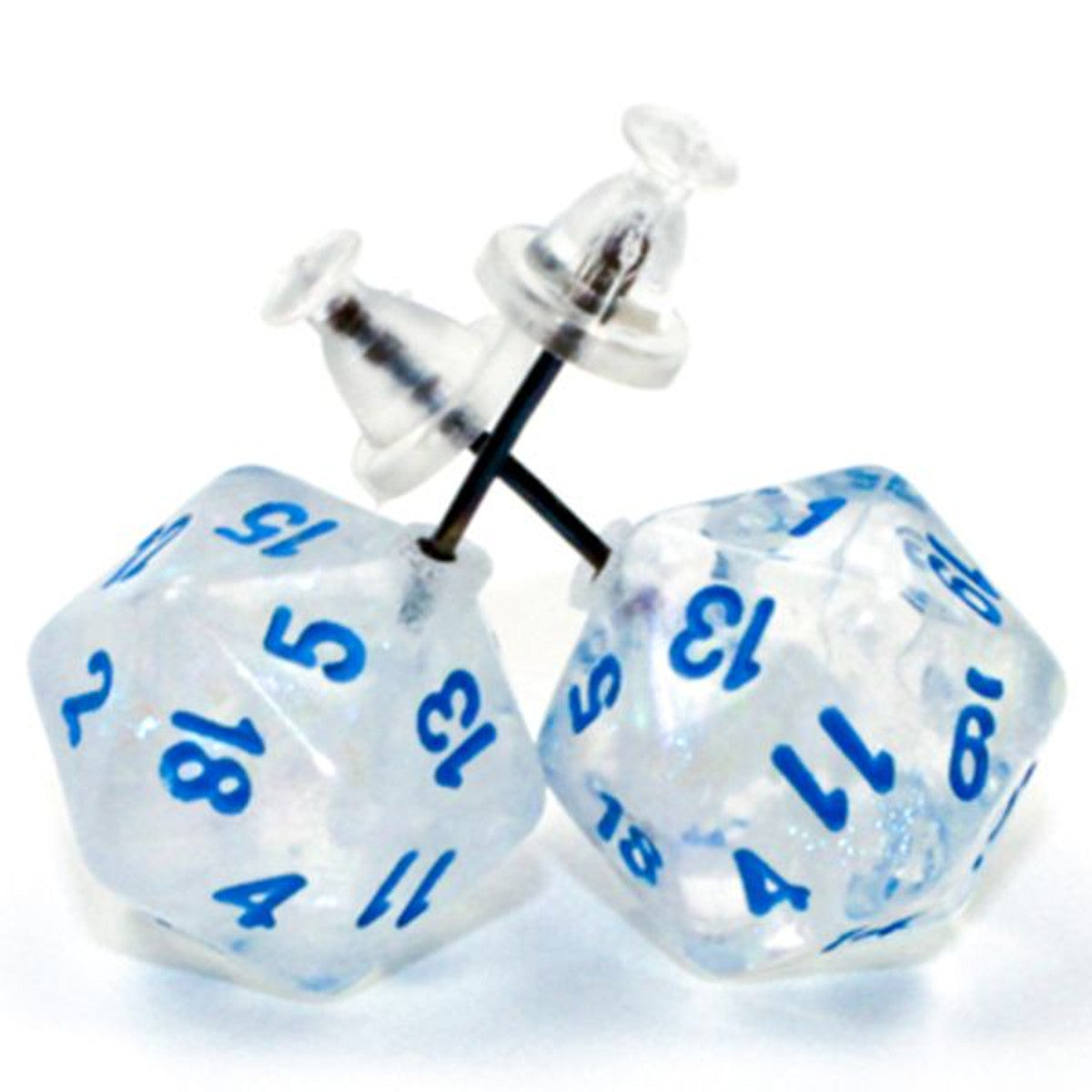 Chessex Dice Mini Polyhedral d20 Stud Earrings (Various Colors)