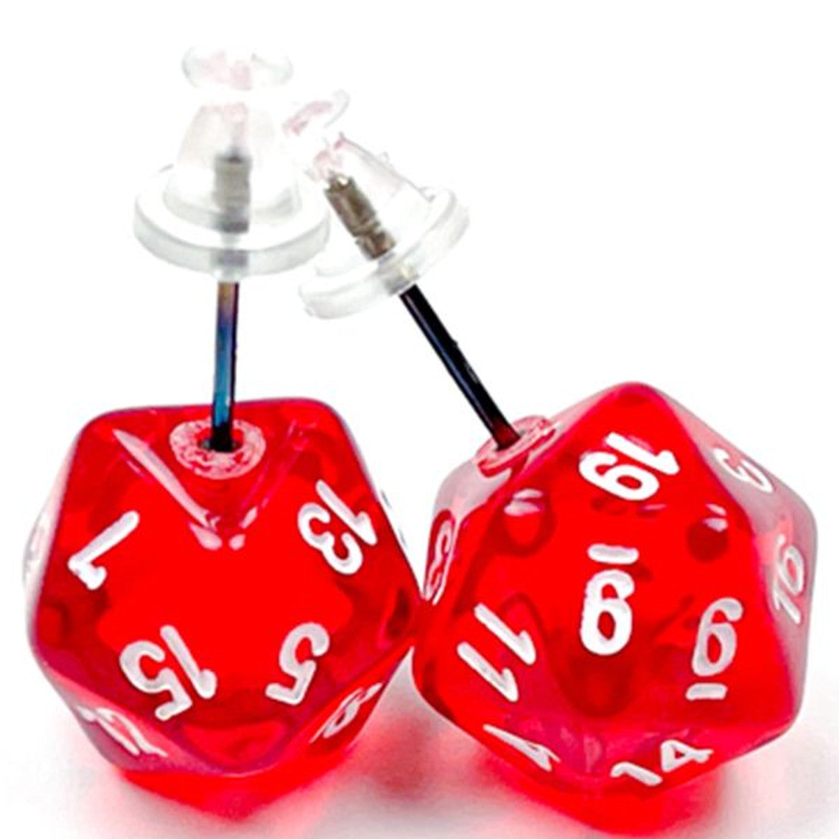 Chessex Dice Mini Polyhedral d20 Stud Earrings (Various Colors)
