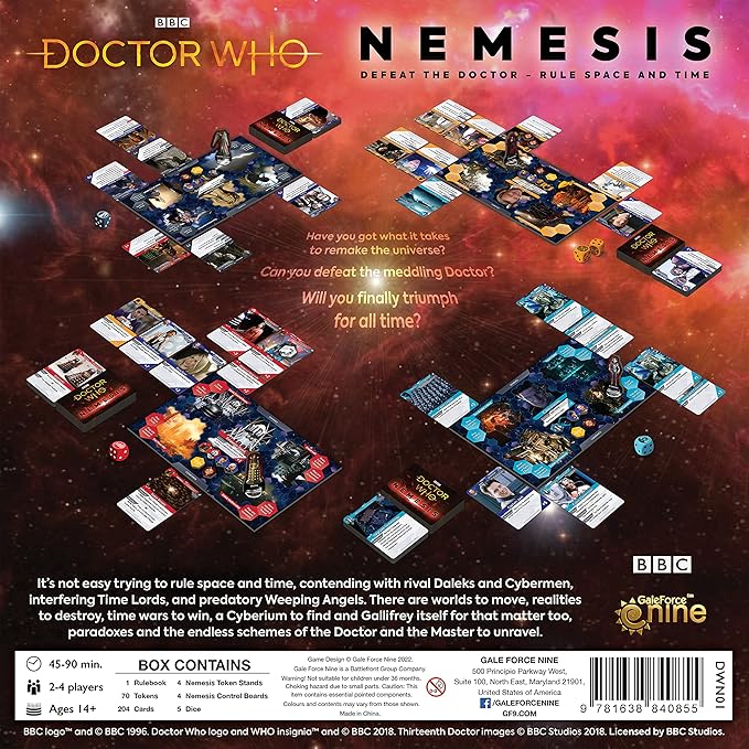 Doctor Who - Nemesis Board Game - VGMX