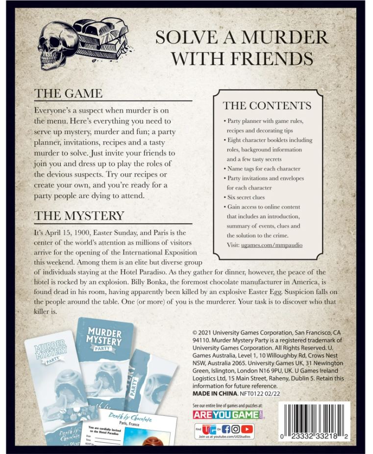 Murder Mystery Party: Death by Chocolate