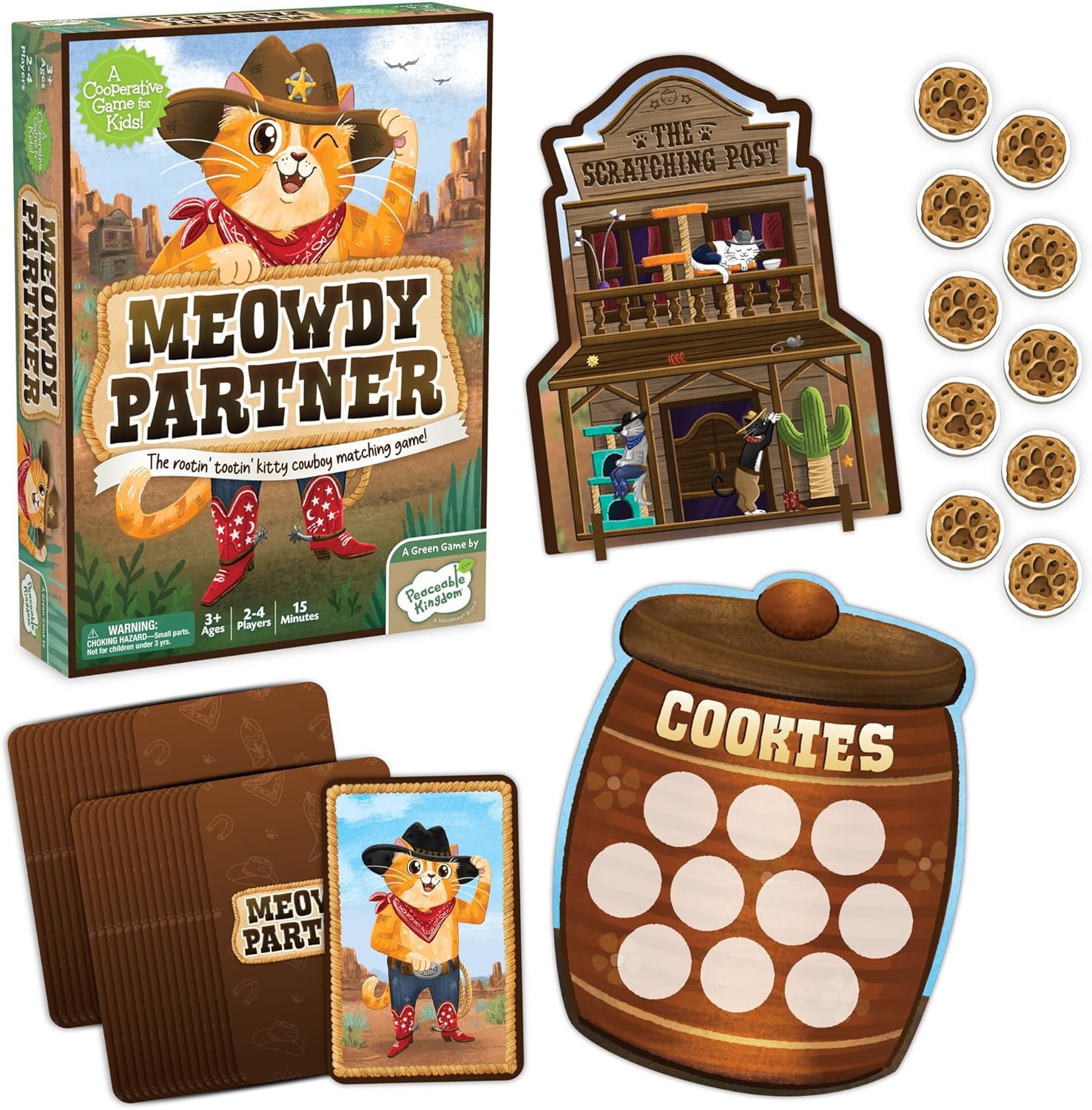 Peaceable Kingdom Meowdy Partner Matching Game - VGMX