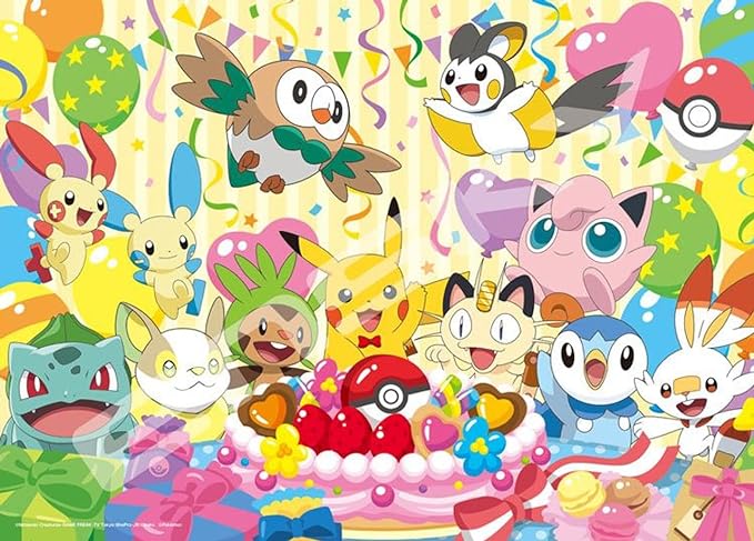 Pokemon - Lets Eat Together! Celebration Cake 500 Piece Jigsaw Puzzle - VGMX