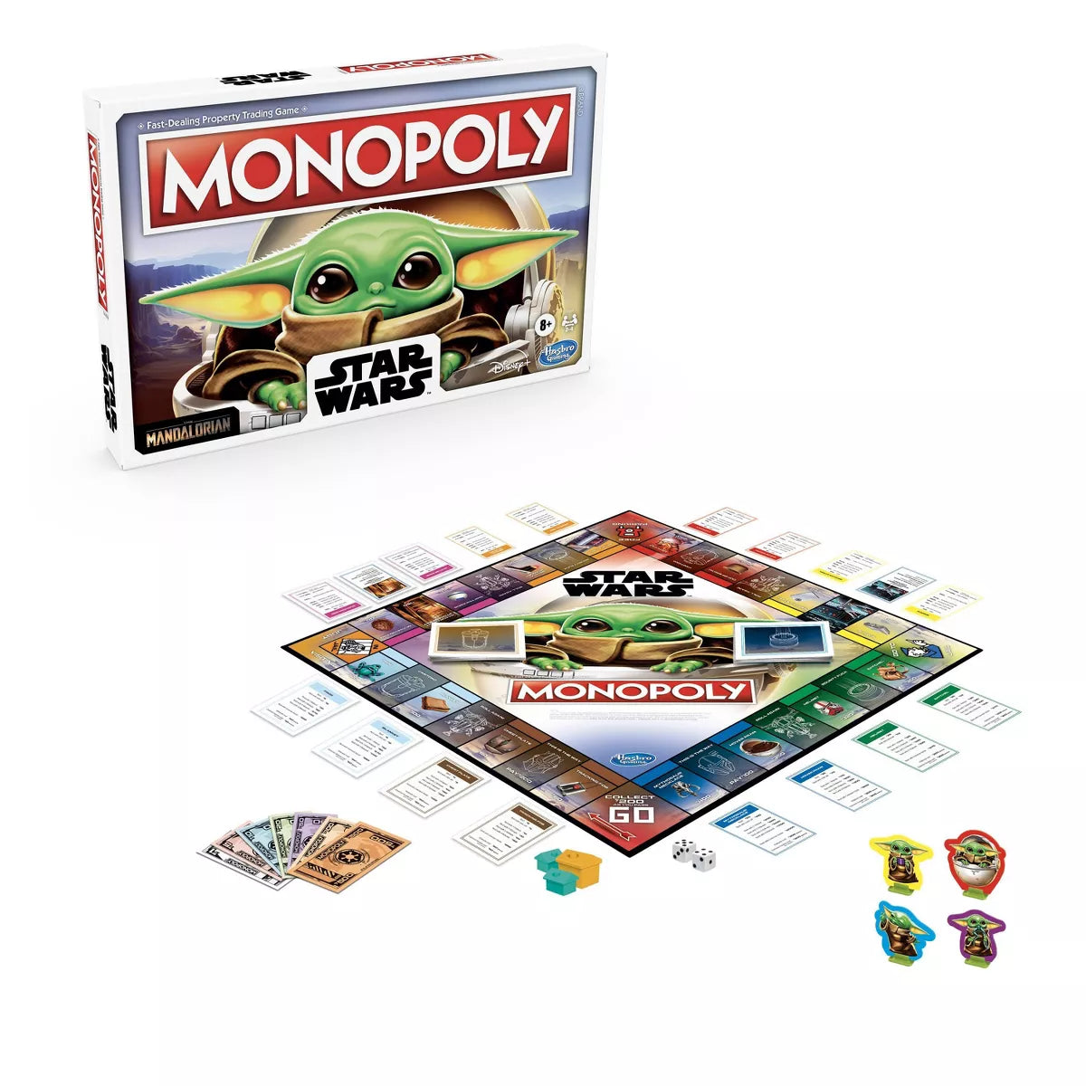 Star Wars Mandalorian The Child Monopoly Game - VGMX