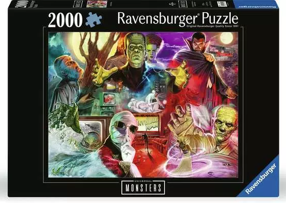 Universal Monsters Ravensburger Jigsaw Puzzle 2000pc - VGMX