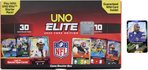 UNO Elite NFL 2025 Core Edition Game Booster Box