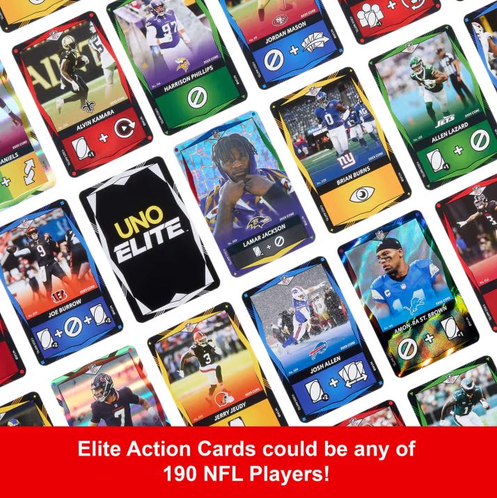 UNO Elite NFL 2025 Core Edition Starter Pack Card Game - VGMX
