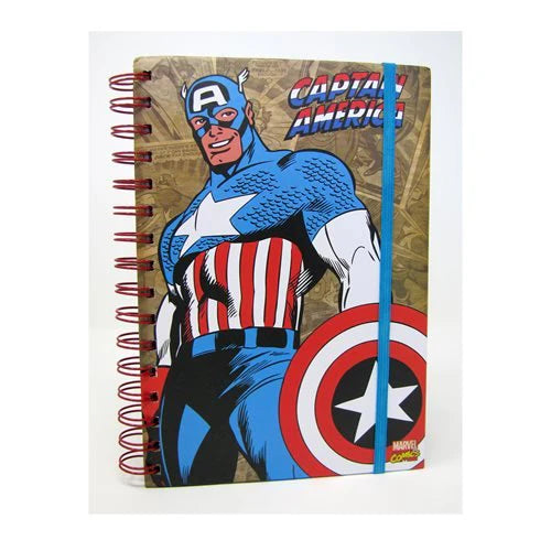 Marvel Captain America Retro Spiral Notebook - VGMX