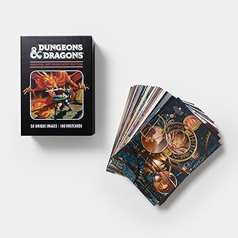 Dungeons & Dragons 100 Postcards: Archival Art from Every Edition - VGMX
