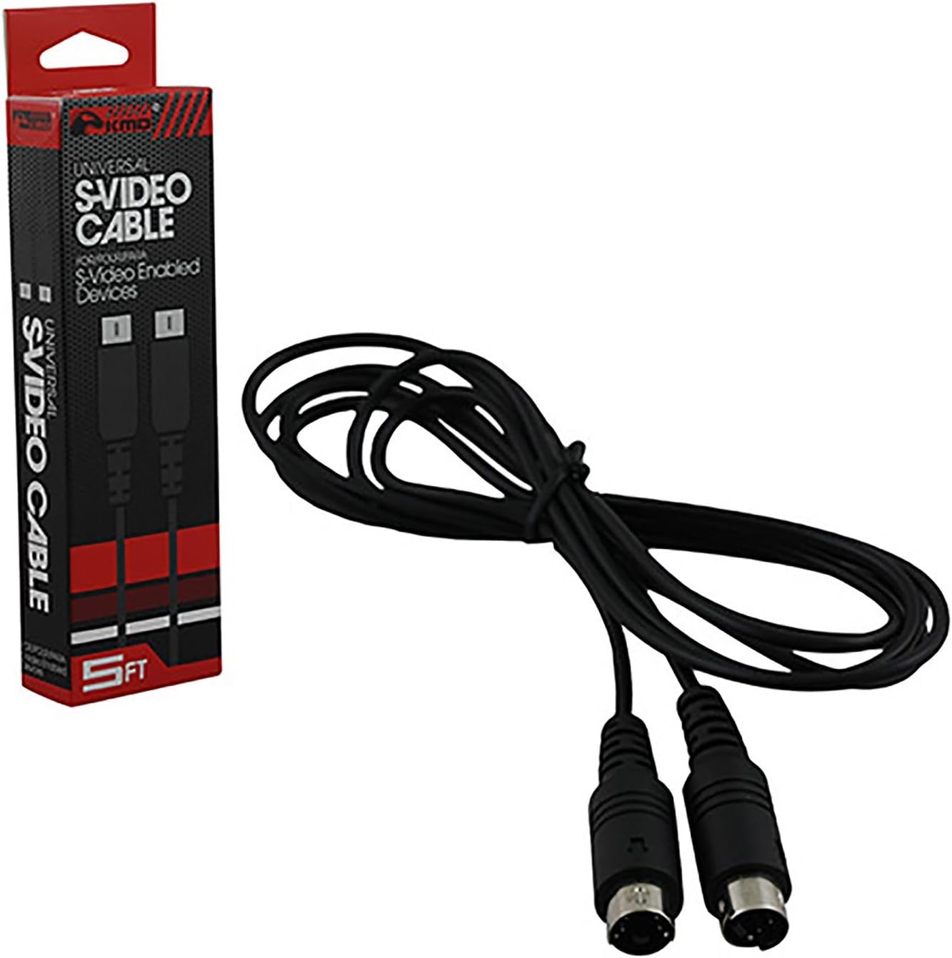 Universal S-Video Male to Male Cable 5FT For TV VCR Monitor KMD - VGMX