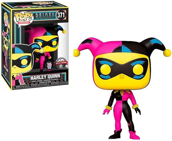 Funko Pop! Batman The Animated Series Harley Quinn Black Light Glow [Hot Topic Exclusive] #371 - VGMX