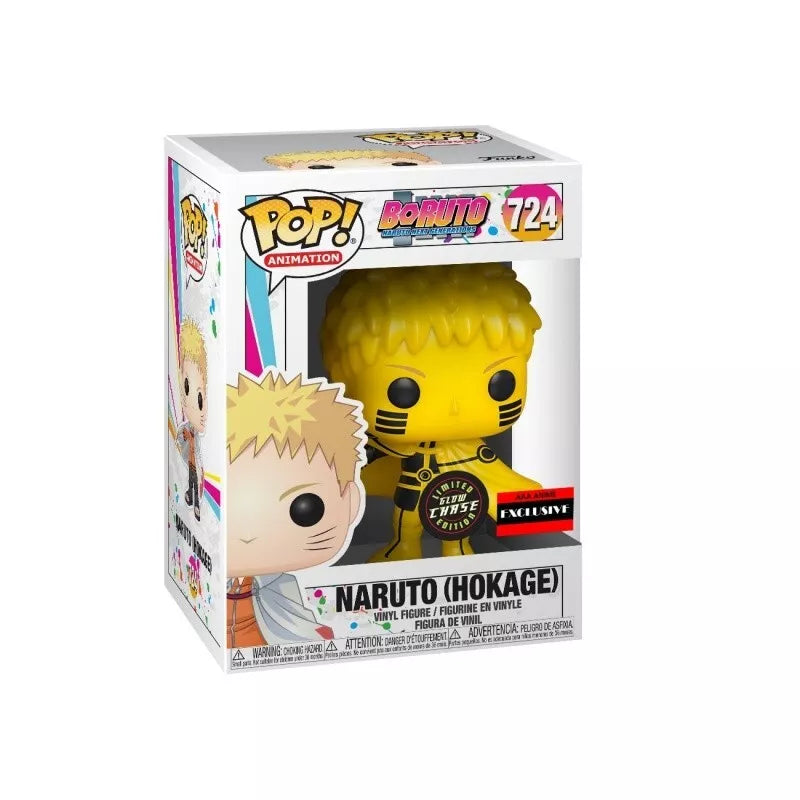 Funko Pop! Boruto Next Generation Naruto (Hokage) Tailed Beast Mode GITD Chase Figure (AAA Anime Exclusive) #724 - VGMX