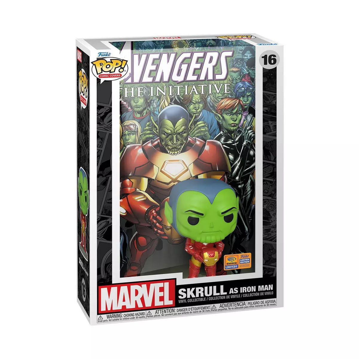 Funko Pop! Comic Cover: Marvel Avengers The Initiative Skrull as Iron Man #16 - VGMX