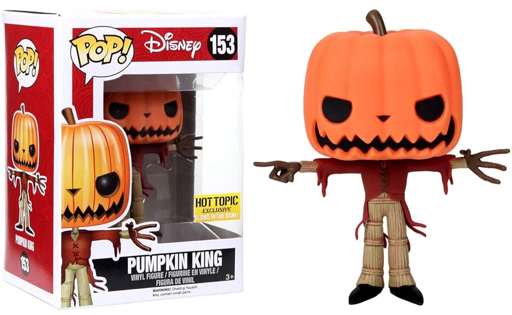 Funko Pop! Disney Pumpkin King Glow in the Dark [Hot Topic Exclusive] #153 - VGMX