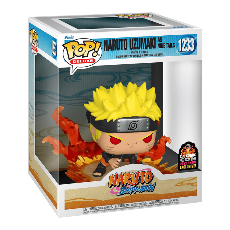 Funko Pop! Naruto Shippuden Deluxe Naruto Uzumaki as Nine Tails [L.A. Comic Con 2022 Exclusive] #1233 - VGMX