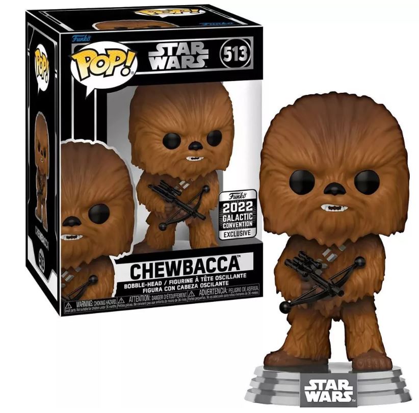 Funko Pop! Star Wars Chewbacca (Galactic Convention 2022) Figurine #513 - VGMX