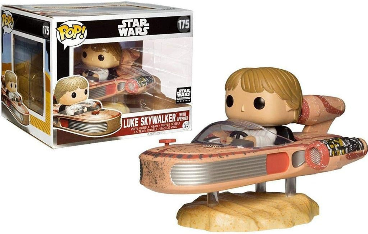Funko Pop! Star Wars Luke Skywalker with Speeder [Star Wars Smuggler's Bounty Exclusive] #175 - VGMX