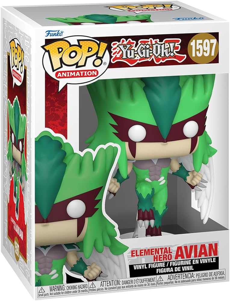 Funko Pop! Yu-Gi-Oh! Elemental Hero Avian #1597 - VGMX