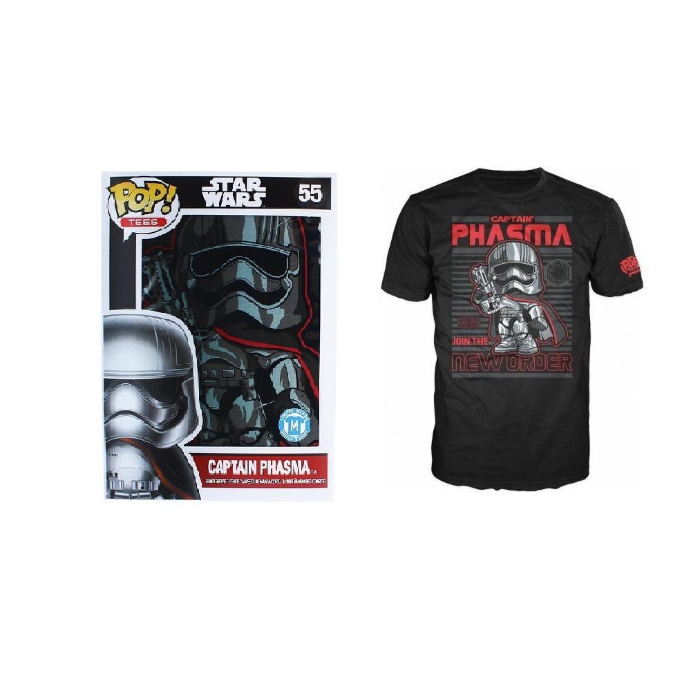 Funko Pop! Star Wars Captain Phasma Unisex Short Sleeve Graphic T-Shirt [Limited Edition] - VGMX