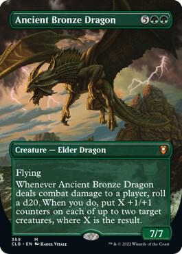 Magic: The Gathering: Ancient Bronze Dragon (Borderless) - Commander Legends: Battle for Baldur's Gate - VGMX