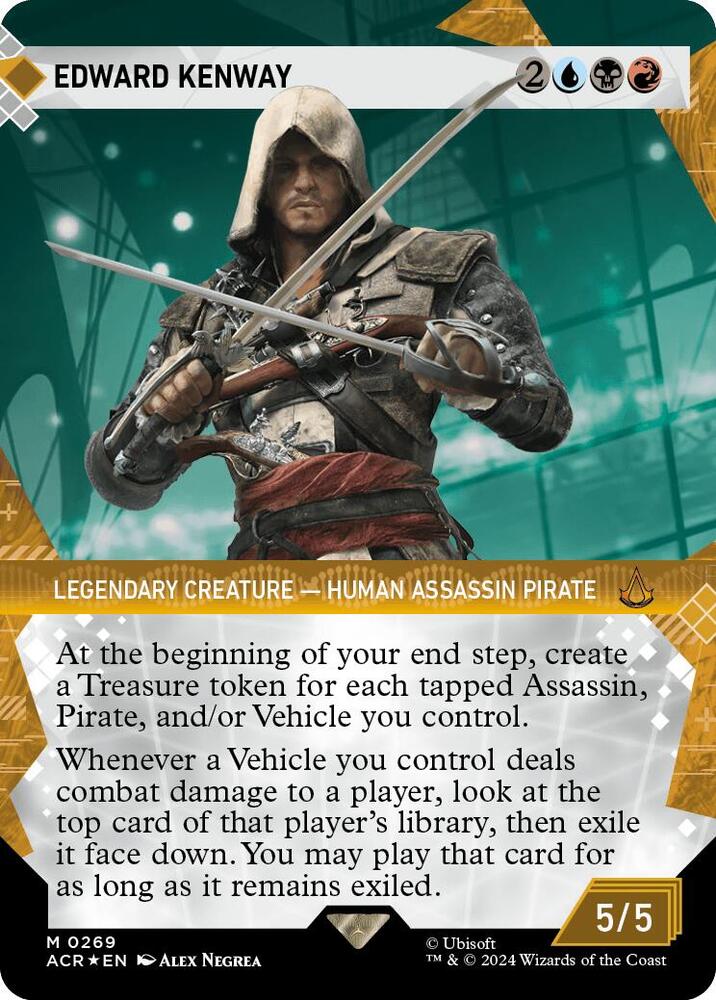 Magic: The Gathering: Edward Kenway Universes Beyond: Assassin's Creed (Showcase) (Textured Foil) - VGMX